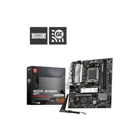 MSI B650M Bomber DDR5 WIFI AMD AM5 m-ATX Motherboard - tpstech.in