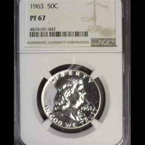 1963 Half Dollars Franklin NGC PF-67 - Miller's Mint