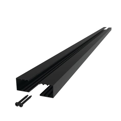 Freedom Alloy Mixed Material 6-ft H x 4-in W Matte Black Aluminum ...