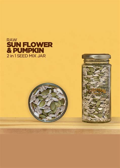Get Raw Sunflower & Pumpkin Seeds Mix Jar - 130gm at ₹ 220 | LBB Shop