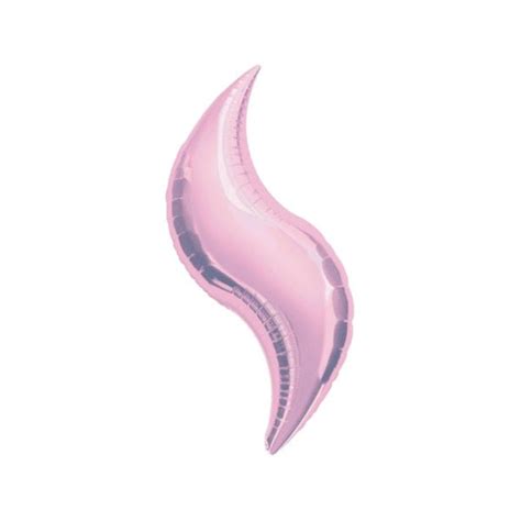 Anagram International Curve Foil-Flat-Balloon, 19", Pastel Pink ...