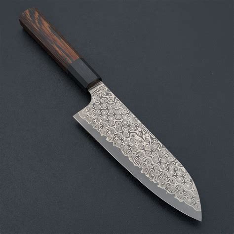 Nigara Hamono Anmon SG2 Damascus Santoku 180mm