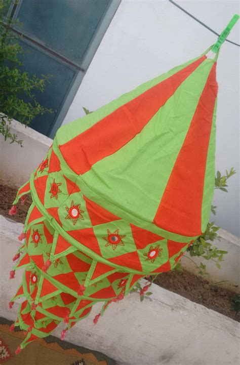 Buy Decorative Lanterns Collapsible Ethnic Ceiling Chandelier Home ...