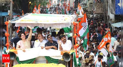 Congress in Karnataka surges ahead of BJP, crosses halfway mark in ...