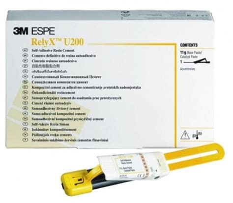 3M ESPE RelyX U200 (11gm) Self Adhesive Resin Cement / Luting Cement ...