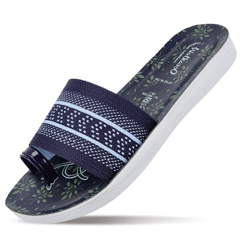Women's Slide Sandals - WL7395 Blue – Walkaroo Footwear