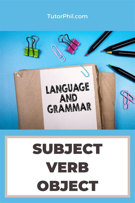 Image result for Subject Verb Object Sentences
