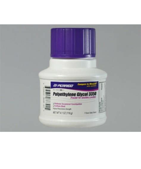 Perrigo Polyethylene Glycol 3350 17 Gram/Dose Oral Powder 119 GM - drugsupplystore.com