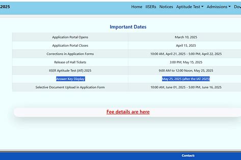 IISER IAT 2025 Answer Key Releasing Today: Steps to download | CollegeDekho