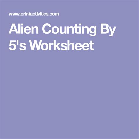 Alien Counting Worksheet 的图像结果