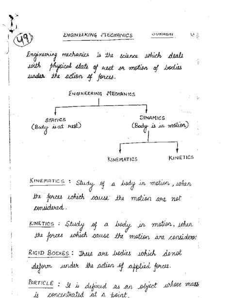 Engineering Mechanics - ENGINEERING MECHANICS STATICS DYNAMICS (Body is ...