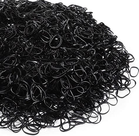 Black Elastic Hair Bands,300x Mini Hair Rubber Bands,Hair elastics ...