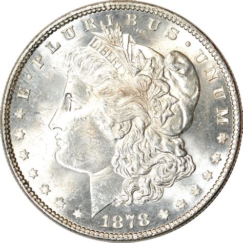 1878 7TF $1 Rev. of 1878 Morgan Silver Dollar UNC K18767 - GreatCoins ...
