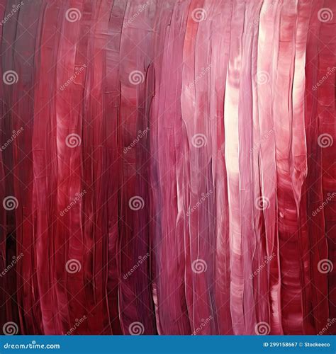 Abstract Acrylic Painting in Red and Dark Pink Tones Stock Illustration ...