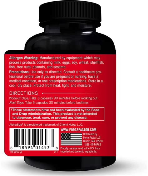 Force Factor HGH Supplement for Men with AlphaSize - 75 Capsules | Buy Now with Express ...