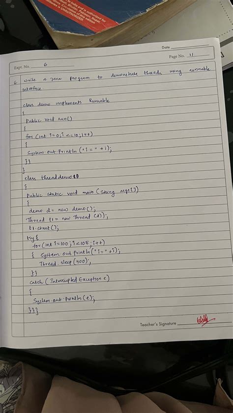 Java Thread Implementation Examples - Expt. No. 6 to 8 - Studocu