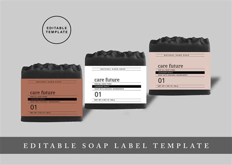 Buy Editable Soap Label Template, Printable Soap Bar Label, Soap ...