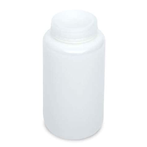 Cole-Parmer Economy Wide-Mouth Plastic Bottle, HDPE, 1000mL (32oz); 24 ...