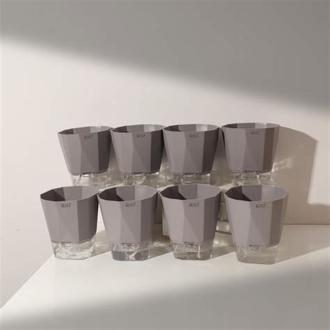 Raiz Combo of 8 Grey Self-Watering Pots for Indoor Plants, Best Flower ...