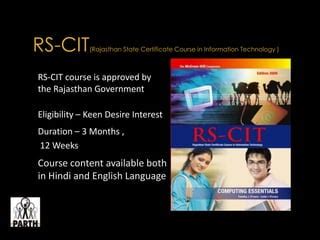 Image result for Computer RS CIT Course