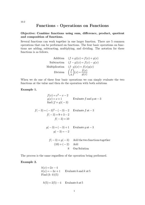 Image result for How to Solve Operation On Function