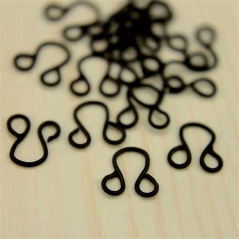 Buy pony brand eye hooks in black and silver color – embroiderymaterial.com