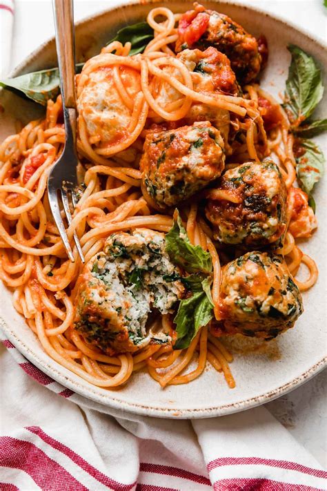 Turkey Spinach Meatballs - Salt & Baker