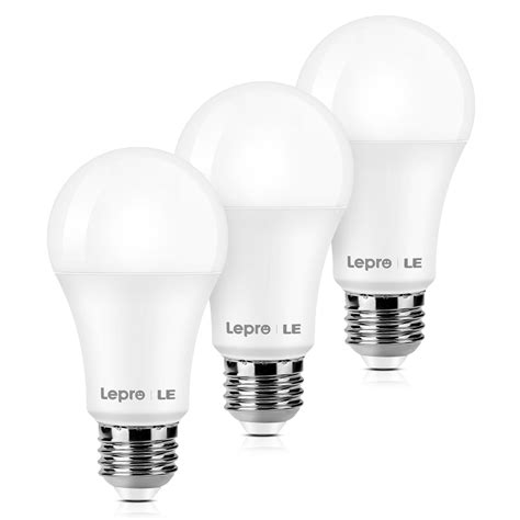 Lepro LED Daylight Light Bulb 14W 1500 Lumens 5000K E26 A19 Long ...