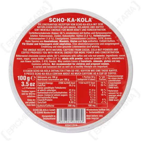 Scho-Ka-Kola German Caffeine Dark Chocolate WW2 Gift Set of 10 ...