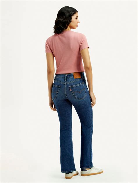 Women's 726 Dark Indigo Flared Fit High Rise Jeans – Levis India Store