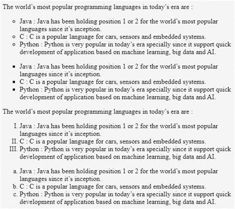 How to Use CSS Lists 的图像结果