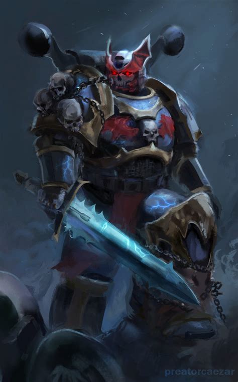 Night Lord | Warhammer 40k artwork, Warhammer art, Space marine art