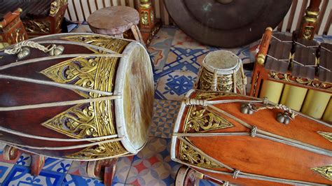 Traditional musical instrument from the Indonesian Javanese. The ...
