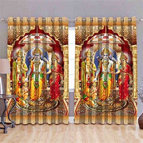 Buy Amazin Homes Polyester Classic Grommet Sheer Curtains Finial With ...