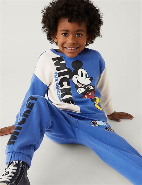 Buy Cotton Rich Mickey Mouse™ Sweatshirt at Marks & Spencer
