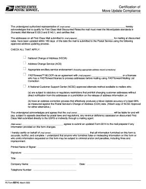 Ps Form 6014 - Fill and Sign Printable Template Online