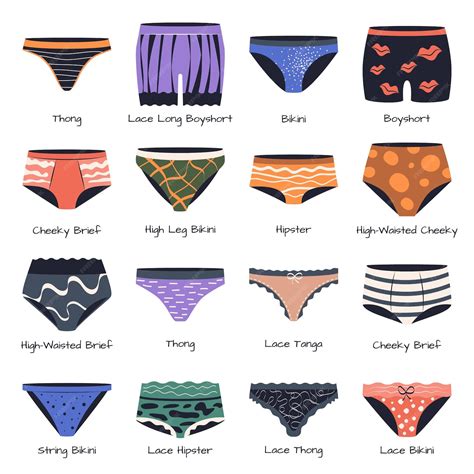 Premium Vector | Isolated colorful panties for women female underwear ...