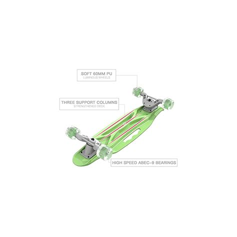 Buy OLEIO Mini Cruiser Skateboard, 23.2 Inches Plastic Mini Classic ...