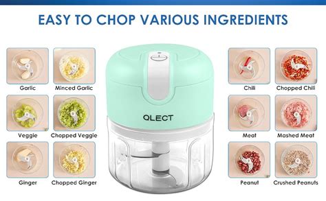 Buy QLECT Vegetable Chopper For Kitchen Rechargeable Electric Use One ...