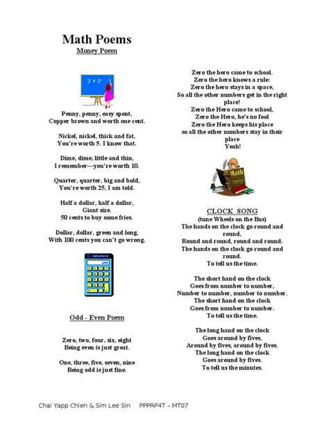 Image result for Math Poems