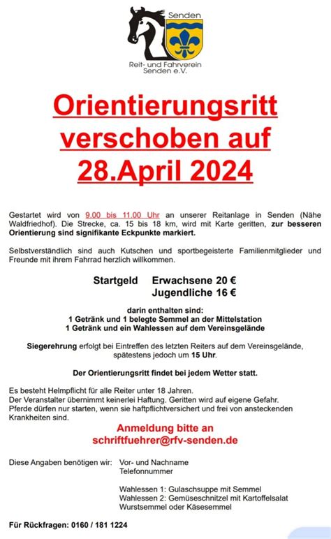 Orientierungsritt RFV Senden e.V. 2024, Grundweg, 89250 Senden, Germany ...