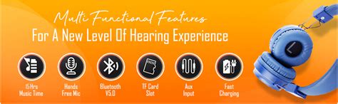 Macjack Wave 300 On Ear Bluetooth Headphones with Thumping Bass & 4D ...