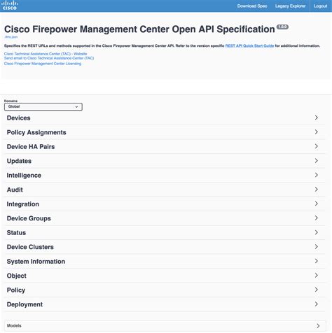 FMC API Explorer 的图像结果