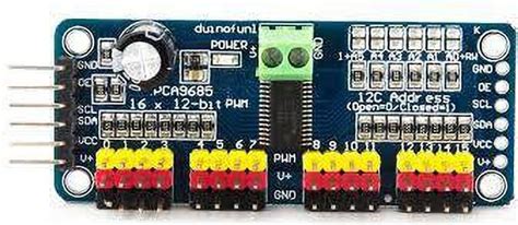 VGS MARKETINGS PCA9685 16 Channel Servo Motor Driver(Soldered ...