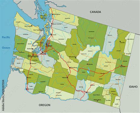 Map Washington State 的图像结果