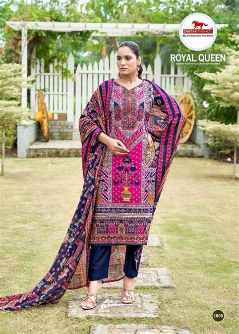 CHETAK FASHION ROYAL LOOK VOL 1 COTTON PRINT WITH FANCY WORK SUITS AT ...