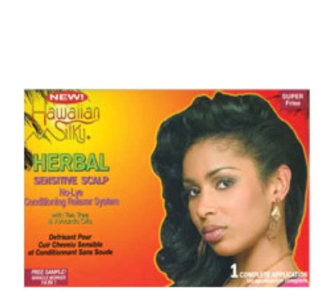 Hawaiian Silky Herbal No Lye Relaxer Kit Super 1app