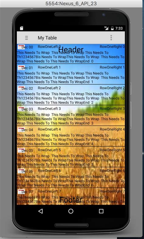 Image result for Android First Page Header