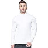 CHKOKKO Winter Wear Cotton Plain Full Sleeve Turtle Neck Regular Fit T ...