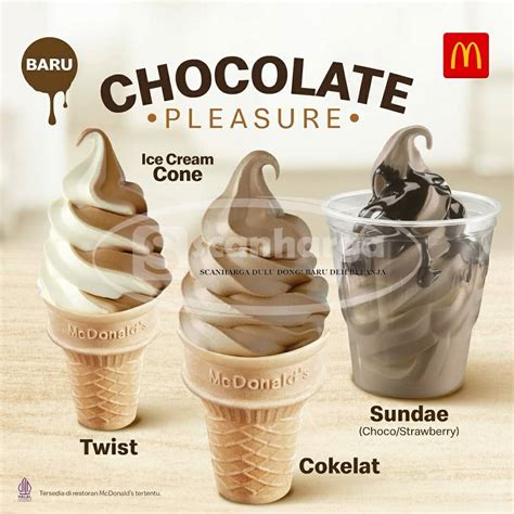BARU! McDonalds Ice Cream Cone Cokelat - scanharga